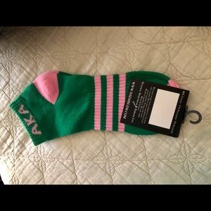 Alpha Kappa Alpha Bootie Socks